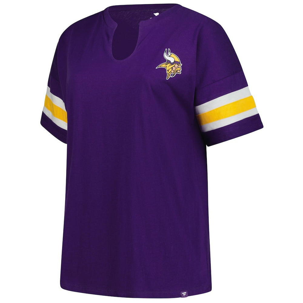 Minnesota Vikings Women's Plus Size Redzone Notch Neck T-Shirt | NFL Online