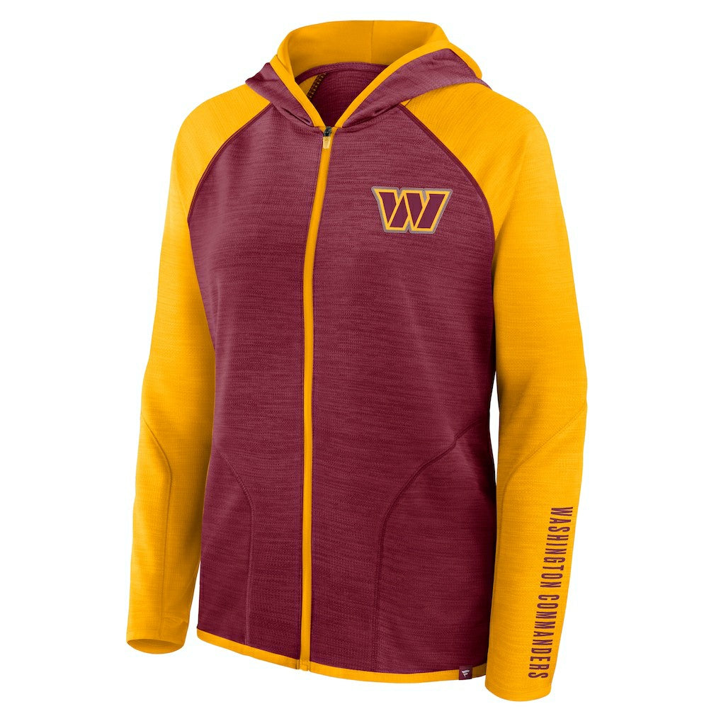 Washington Commanders Women's Plus Size End Around Pass Full-Zip Hoodie | NFL Online