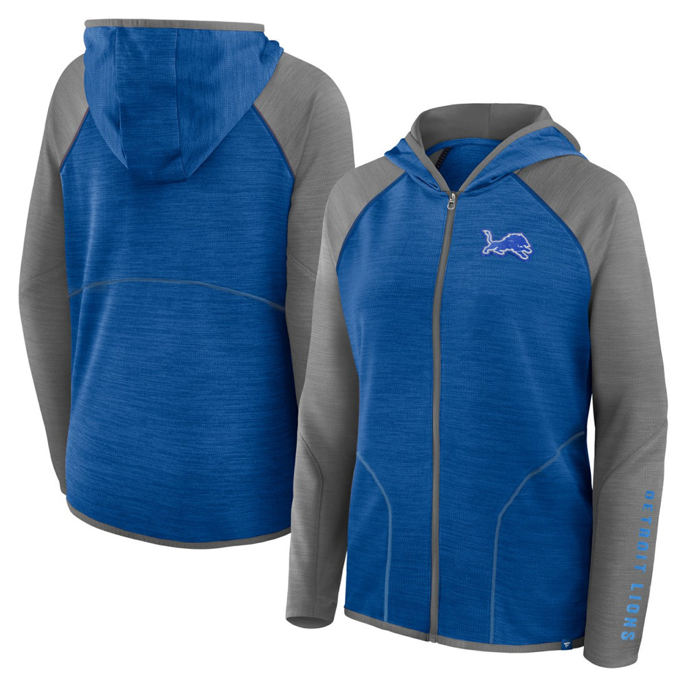 Detroit Lions Women's Plus Size End Around Pass Full-Zip Hoodie | NFL Outlet