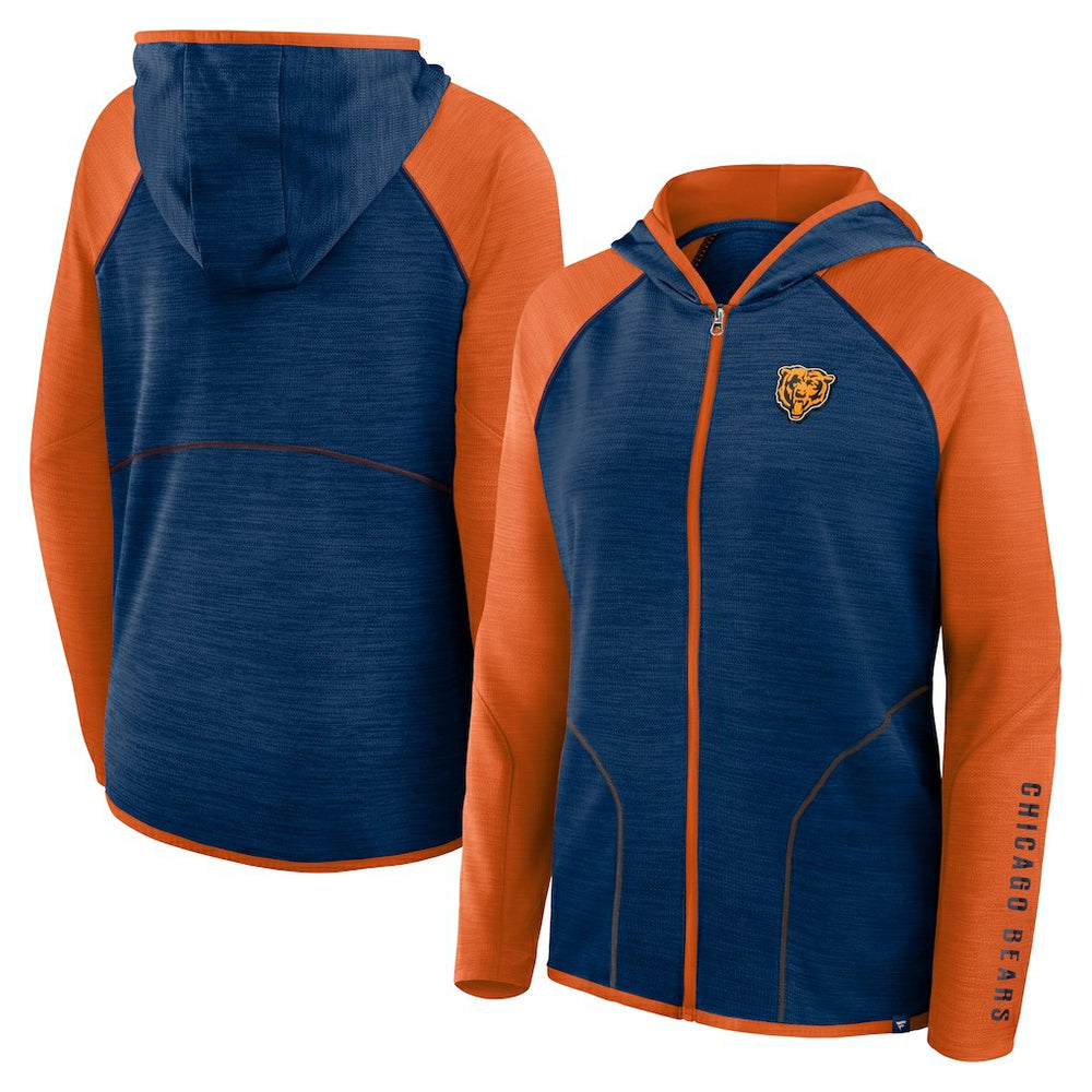 Chicago Bears Women's Plus Size End Around Pass Full-Zip Hoodie | NFL Sale