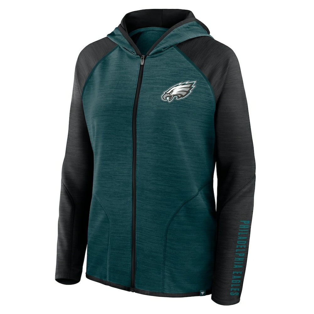 Philadelphia Eagles Women's Plus Size End Around Pass Full-Zip Hoodie | NFL Outlet