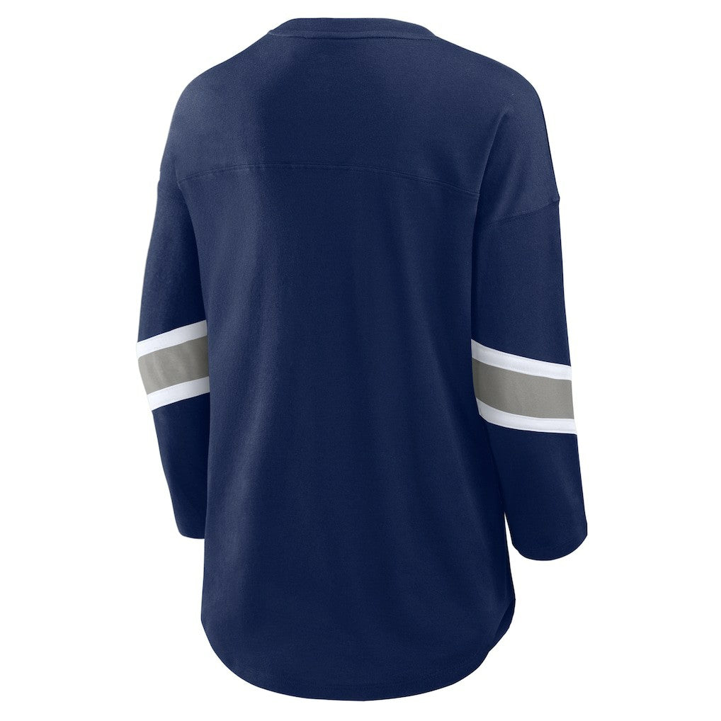 Dallas Cowboys Women's Plus Size Redzone 3/4-Sleeve Scoop Neck T-Shirt | NFL Hot