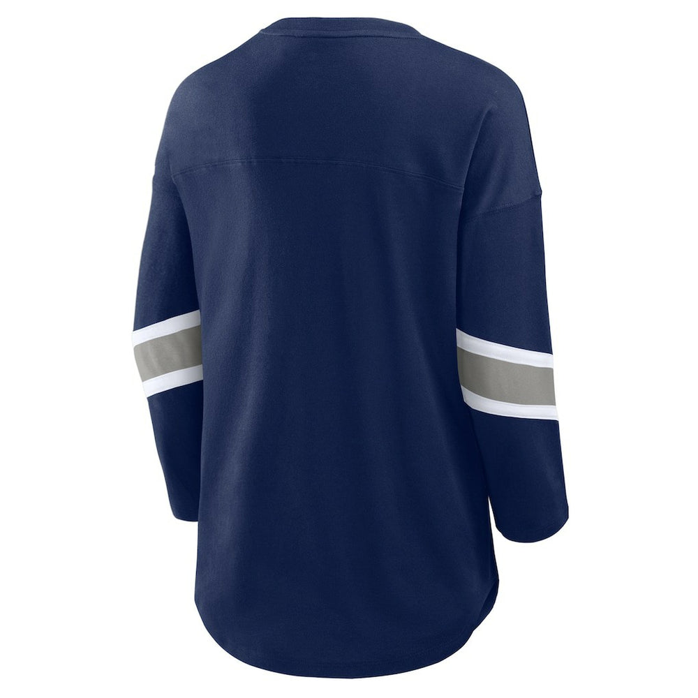 Dallas Cowboys Women's Plus Size Redzone 3/4-Sleeve Scoop Neck T-Shirt | NFL Hot