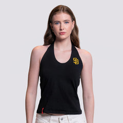 San Diego Padres Lusso Women's Noelle V-Neck Tank Top - MLB Tanks