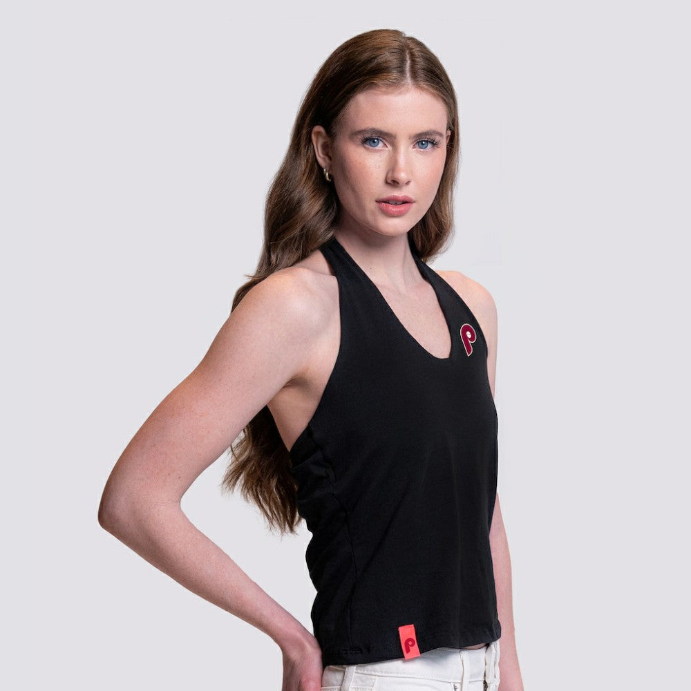 Philadelphia Phillies Lusso Women's Noelle V-Neck Tank Top - MLB Tanks