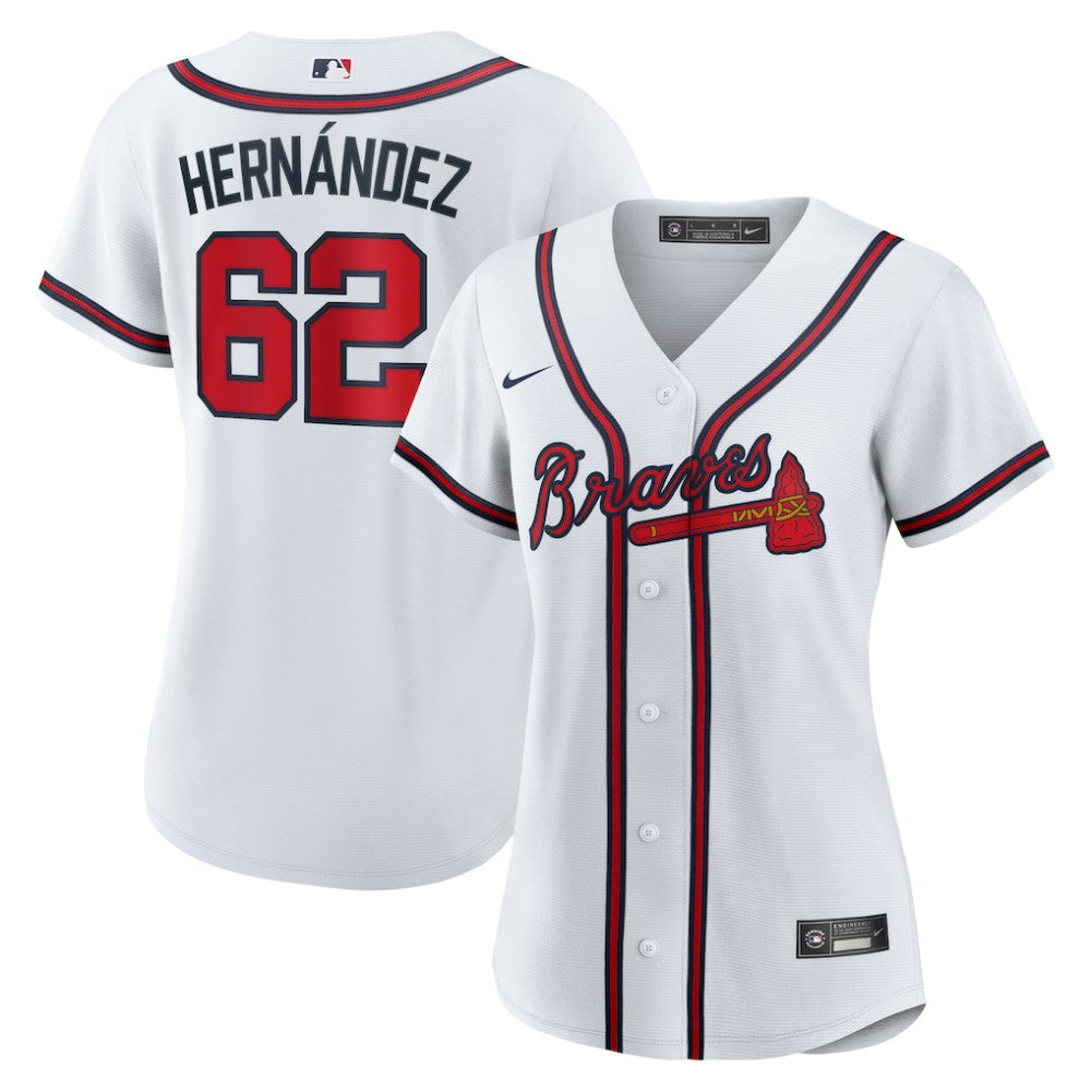 Daysbel Hernandez Atlanta Braves Nike Women's Home Replica Jersey - MLB Jerseys