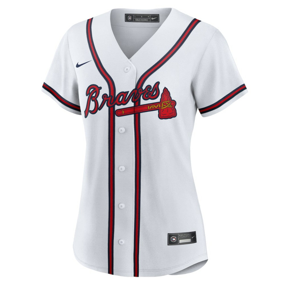 Spencer Schwellenbach Atlanta Braves Nike Women's Home Replica Jersey - MLB Jerseys