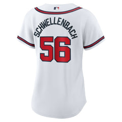 Spencer Schwellenbach Atlanta Braves Nike Women's Home Replica Jersey - MLB Jerseys