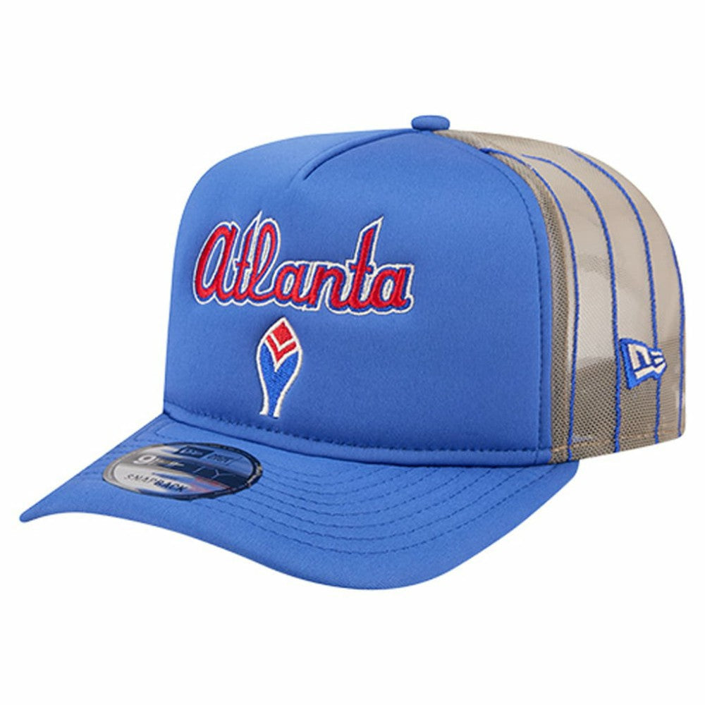 Atlanta Braves New Era Vintage Arched Foam Front 9FIFTY A-Frame Adjustable Trucker Hat - MLB Hats