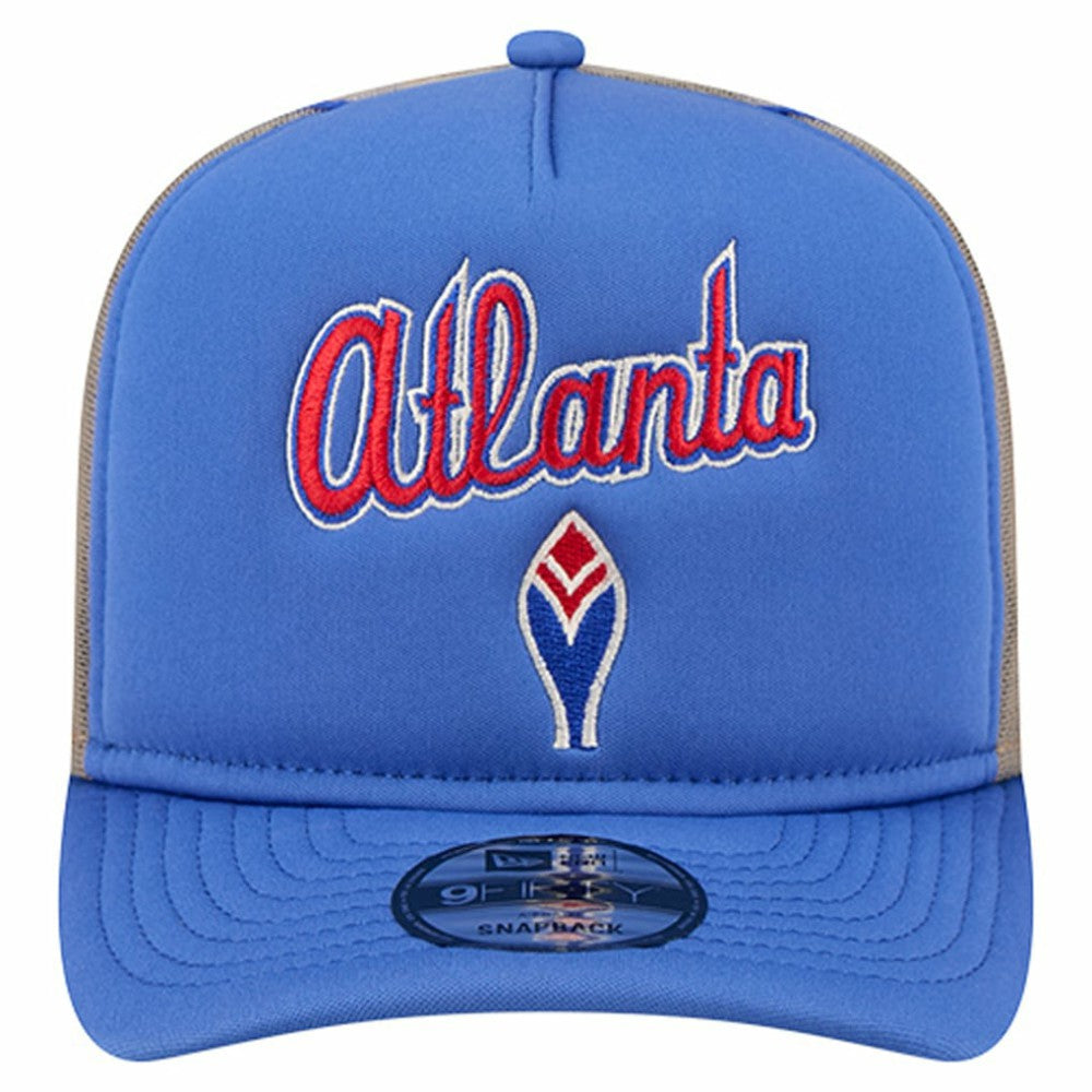 Atlanta Braves New Era Vintage Arched Foam Front 9FIFTY A-Frame Adjustable Trucker Hat - MLB Hats