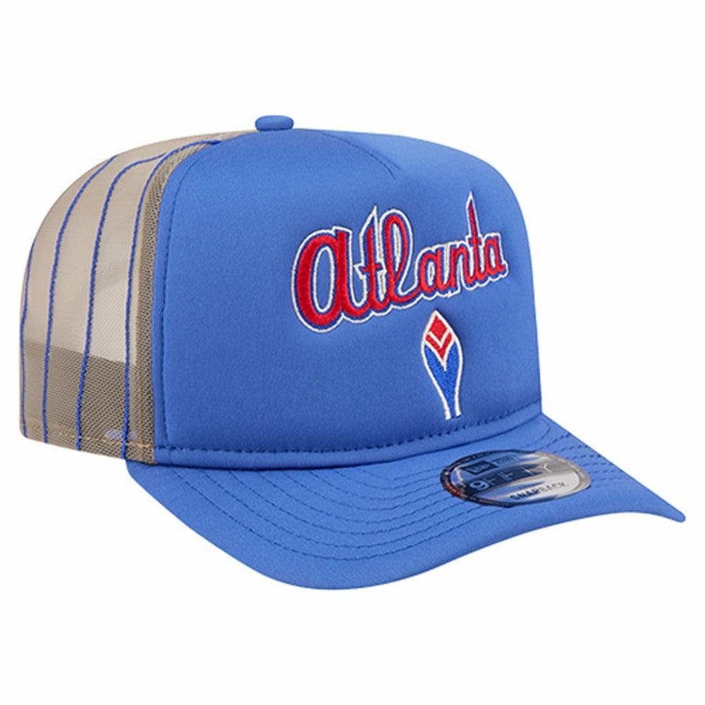 Atlanta Braves New Era Vintage Arched Foam Front 9FIFTY A-Frame Adjustable Trucker Hat - MLB Hats