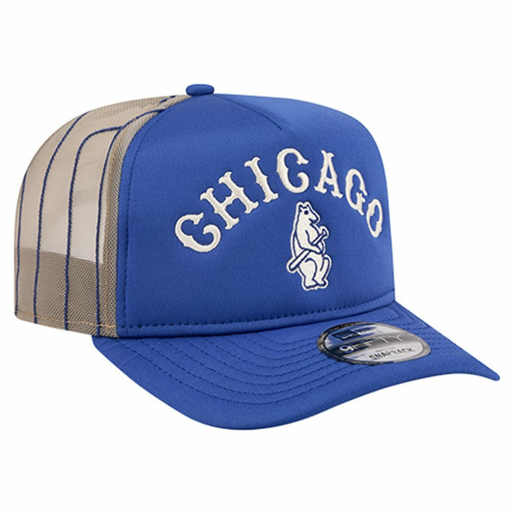 Chicago Cubs New Era Vintage Arched Foam Front 9FIFTY A-Frame Adjustable Trucker Hat - MLB Hats