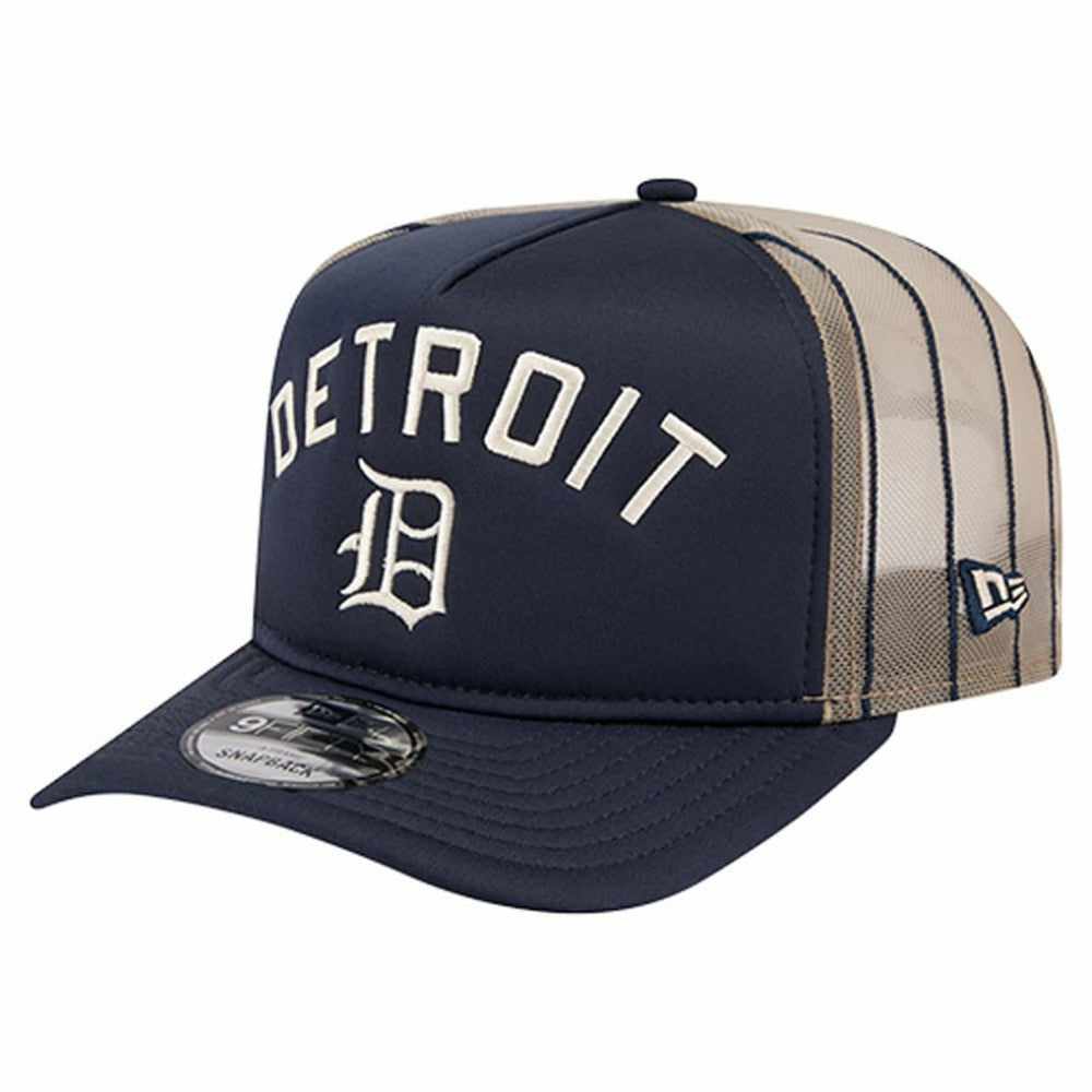 Detroit Tigers New Era Vintage Arched Foam Front 9FIFTY A-Frame Adjustable Trucker Hat - MLB Hats