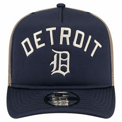 Detroit Tigers New Era Vintage Arched Foam Front 9FIFTY A-Frame Adjustable Trucker Hat - MLB Hats