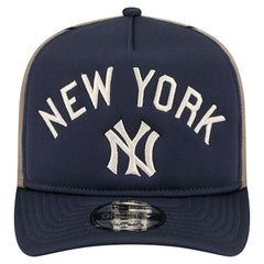 New York Yankees New Era Vintage Arched Foam Front 9FIFTY A-Frame Adjustable Trucker Hat - MLB Hats