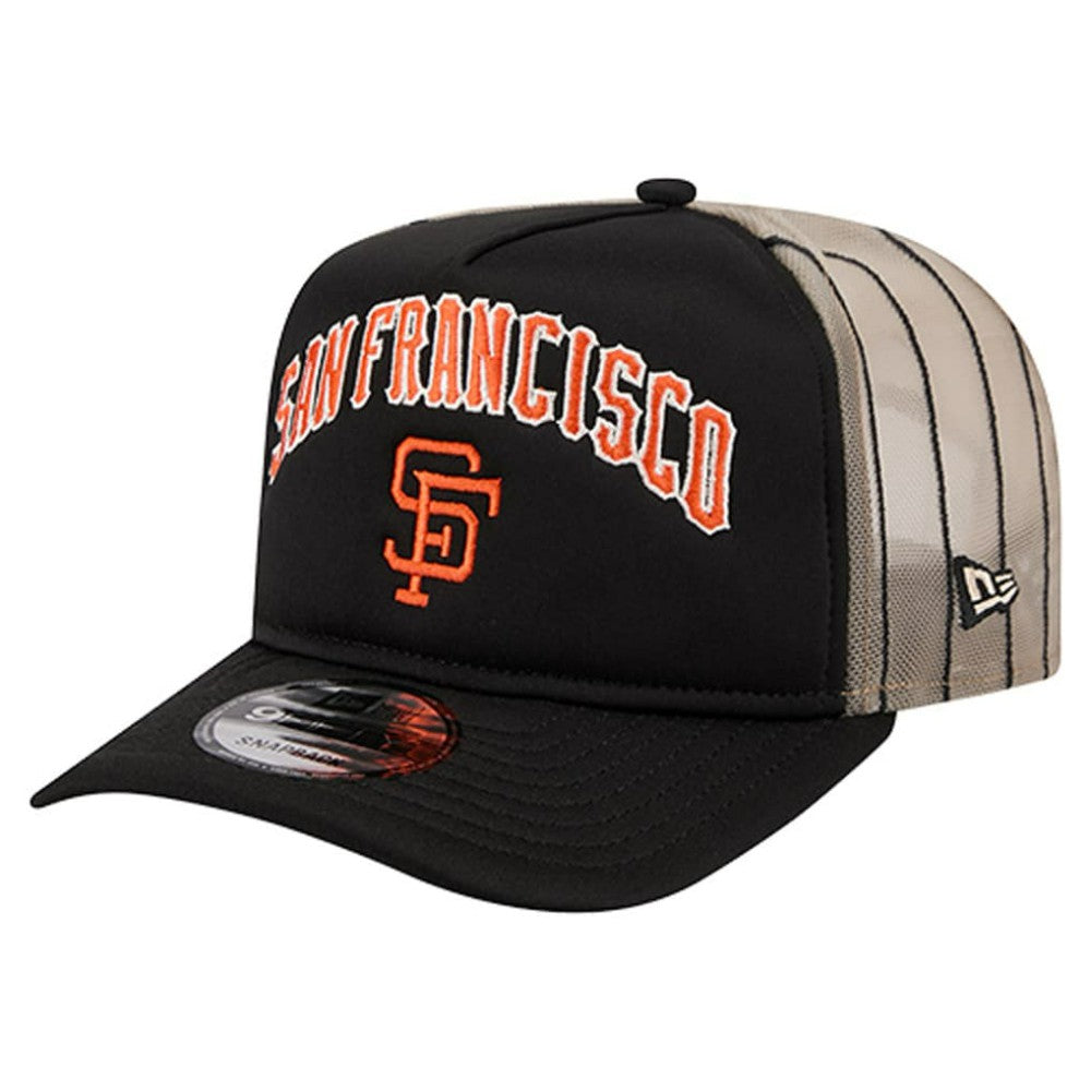 San Francisco Giants New Era Vintage Arched Foam Front 9FIFTY A-Frame Adjustable Trucker Hat - MLB Hats