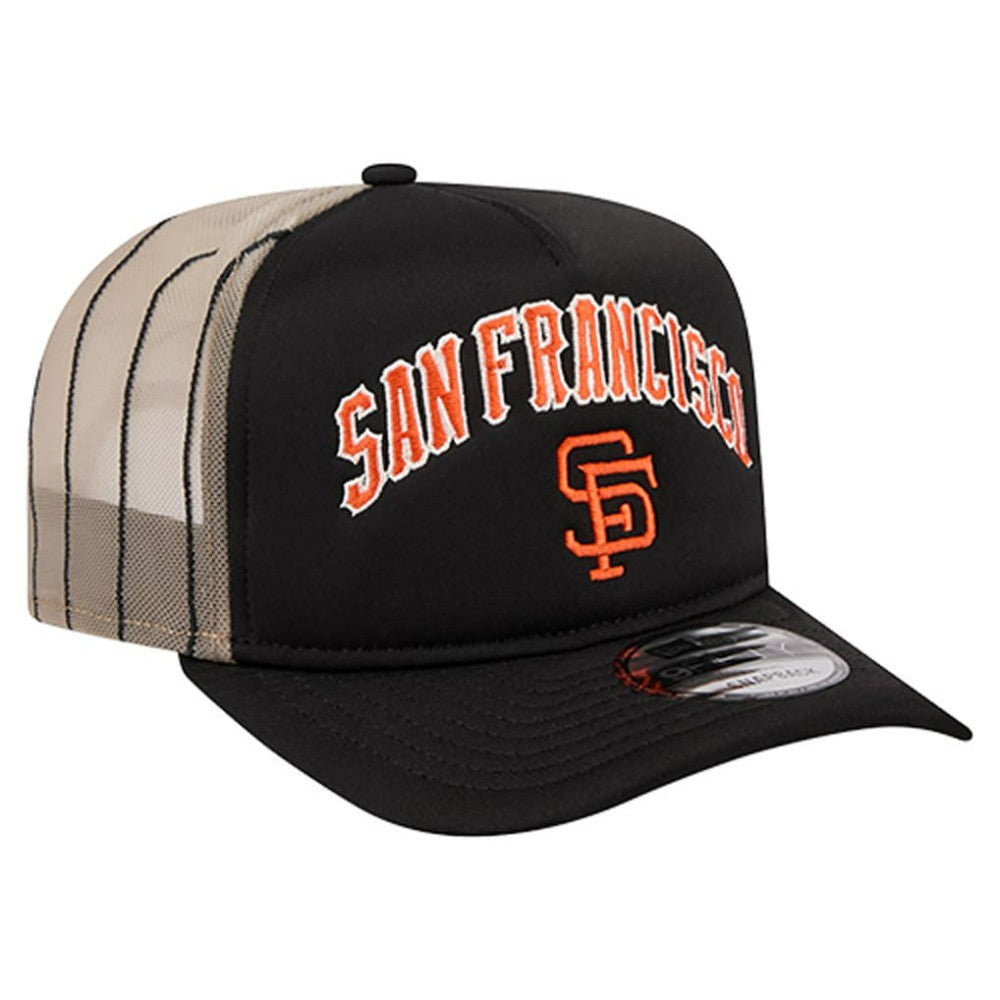 San Francisco Giants New Era Vintage Arched Foam Front 9FIFTY A-Frame Adjustable Trucker Hat - MLB Hats