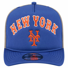 New York Mets New Era Vintage Arched Foam Front 9FIFTY A-Frame Adjustable Trucker Hat - MLB Hats