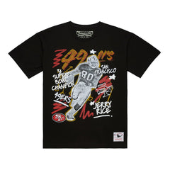 San Francisco 49ers Jerry Rice  Chalked Up Player Graphic T-Shirt | NFL Hot