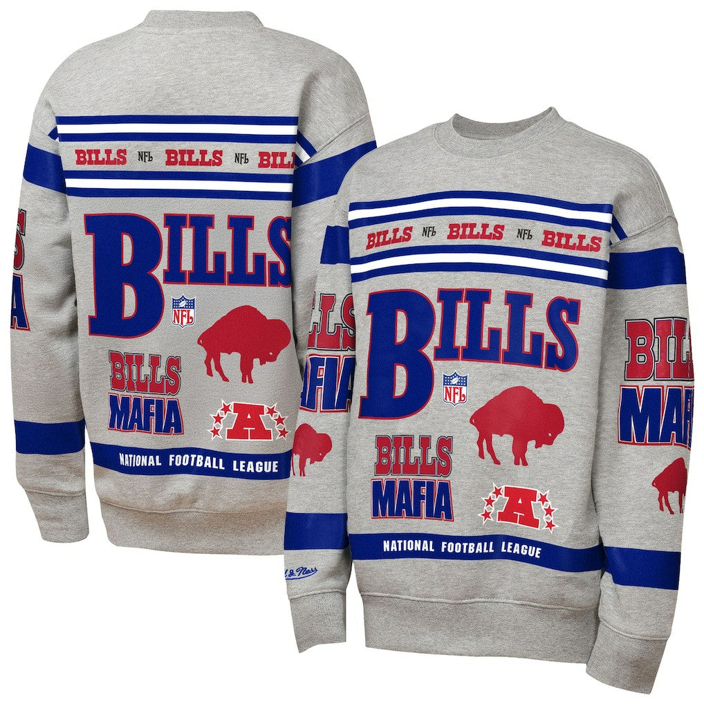 Buffalo Bills Youth Throwback All-Over Print Fleece Sweatshirt | NFL Near me