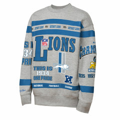 Detroit Lions Youth Throwback All-Over Print Fleece Sweatshirt | NFL Online