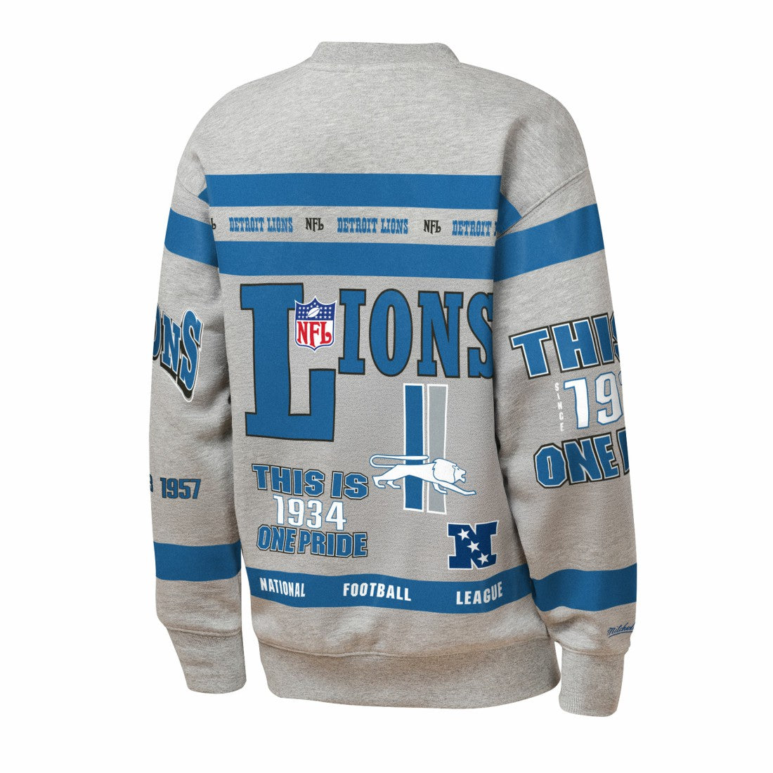 Detroit Lions Youth Throwback All-Over Print Fleece Sweatshirt | NFL Online