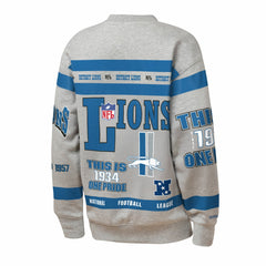 Detroit Lions Youth Throwback All-Over Print Fleece Sweatshirt | NFL Online