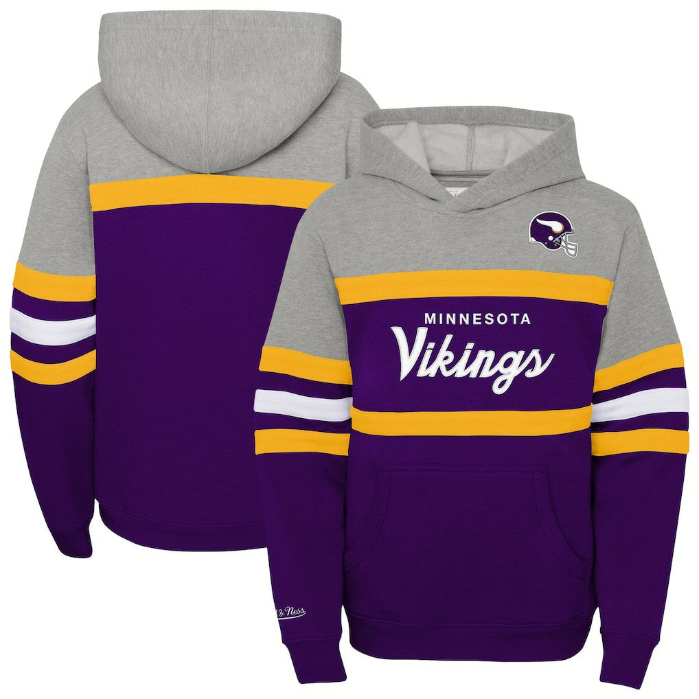 Minnesota Vikings Youth Throwback Head Coach Pullover Hoodie | NFL New