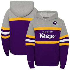 Minnesota Vikings Youth Throwback Head Coach Pullover Hoodie | NFL New