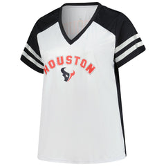 Houston Texans C.J. Stroud  Women's Plus Size Bling V-Neck T-Shirt | NFL Near me