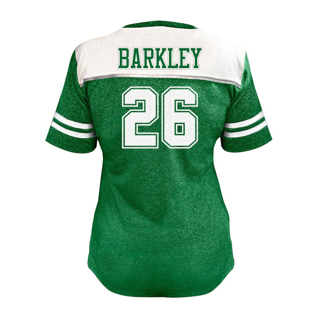 Philadelphia Eagles Saquon Barkley  Women's Plus Size Bling V-Neck T-Shirt | NFL US
