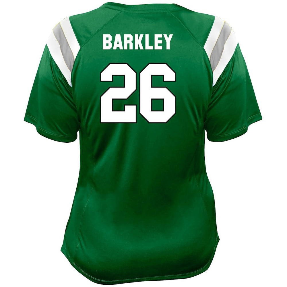 Philadelphia Eagles Saquon Barkley  Women's Plus Size Name & Number Raglan Lace V-Neck T-Shirt | NFL New