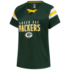 Green Bay Packers Jordan Love  Women's Plus Size Name & Number Raglan Lace V-Neck T-Shirt | NFL Near me