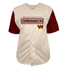 Washington Commanders Jayden Daniels  Big & Tall Baseball Button-Up Shirt | NFL Online