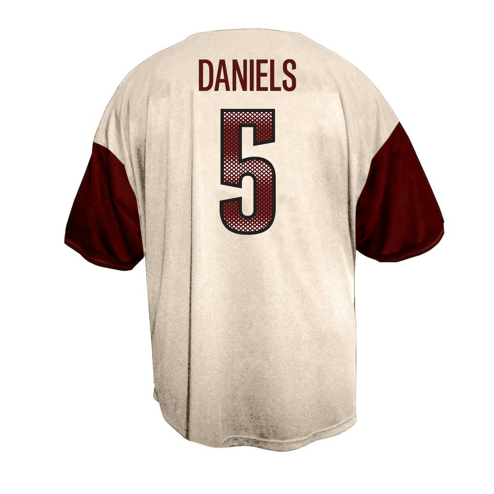 Washington Commanders Jayden Daniels  Big & Tall Baseball Button-Up Shirt | NFL Online