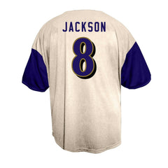 Baltimore Ravens Lamar Jackson  Big & Tall Baseball Button-Up Shirt | NFL Outlet