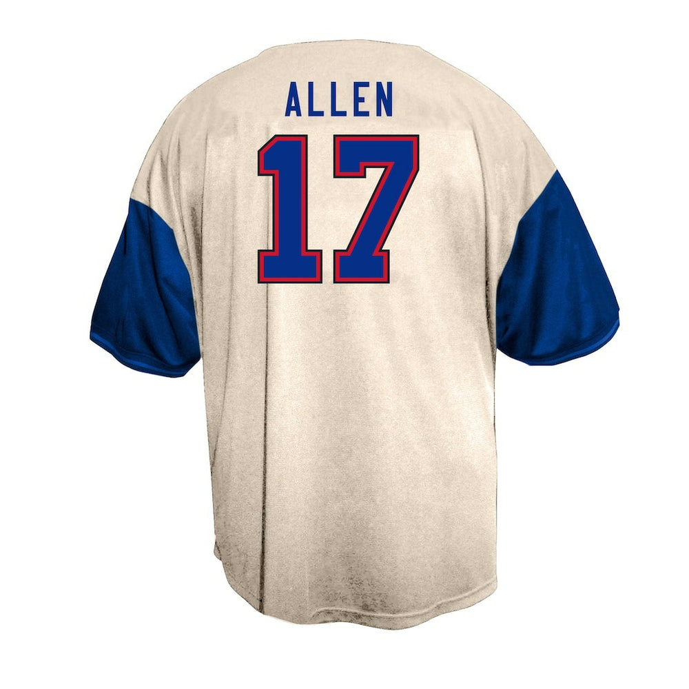 Buffalo Bills Josh Allen  Big & Tall Baseball Button-Up Shirt | NFL US