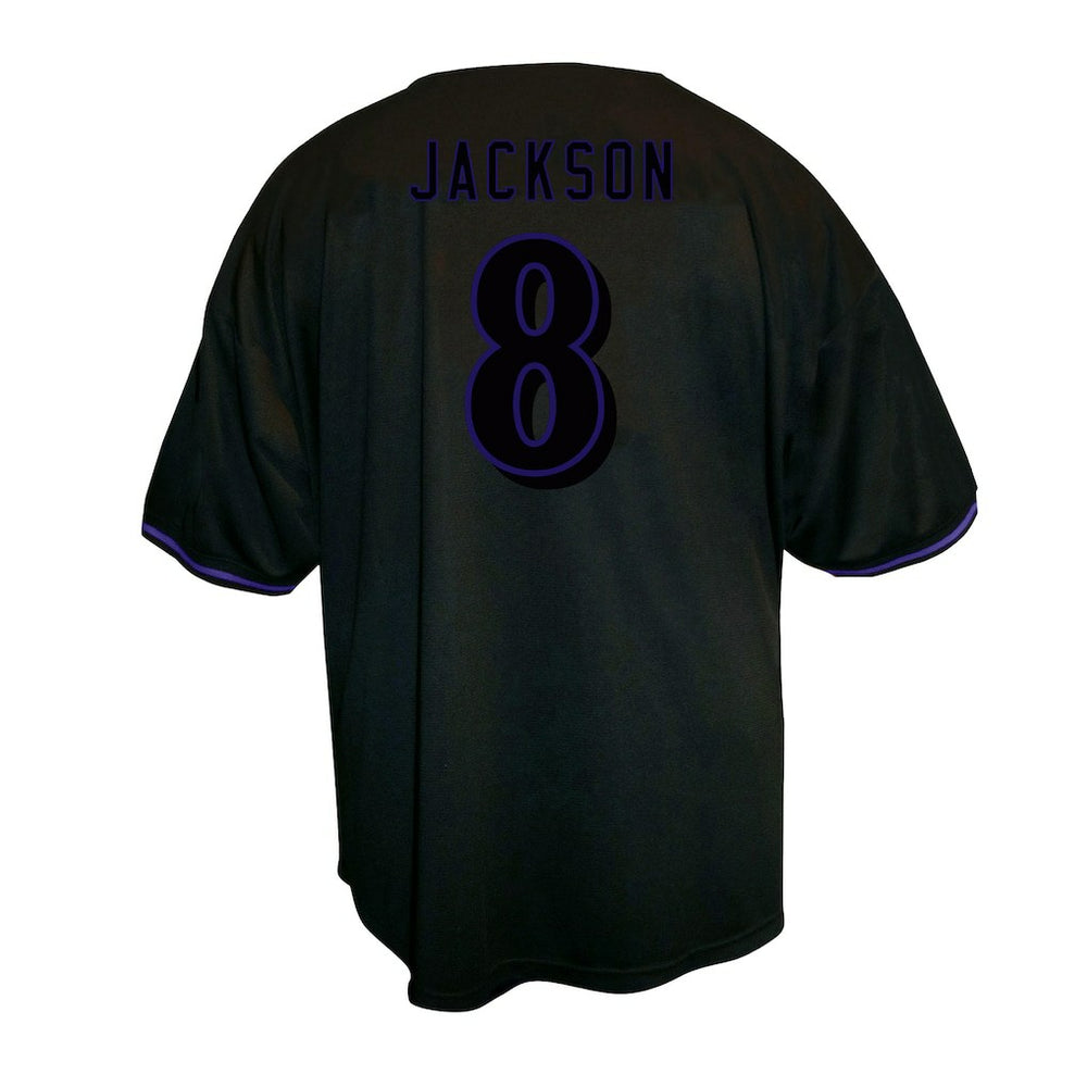 Baltimore Ravens Lamar Jackson  Big & Tall Baseball Button-Up Shirt | NFL New