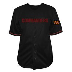 Washington Commanders Jayden Daniels  Big & Tall Baseball Button-Up Shirt | NFL Discount