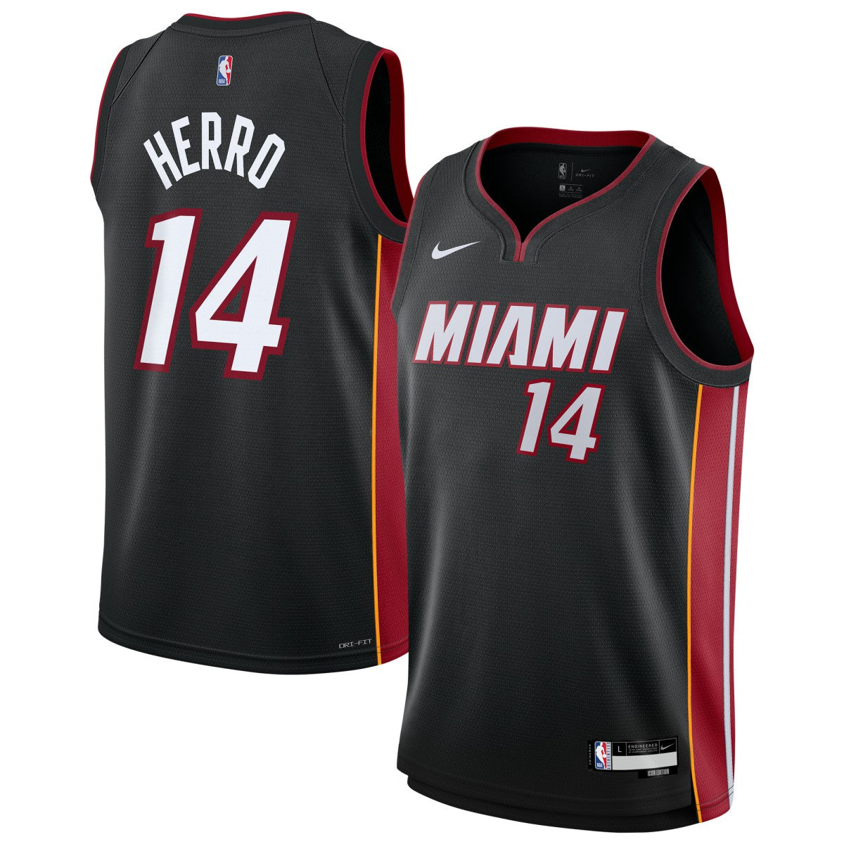 Black Tyler Herro Miami Heat Youth Swingman Jersey | NBA