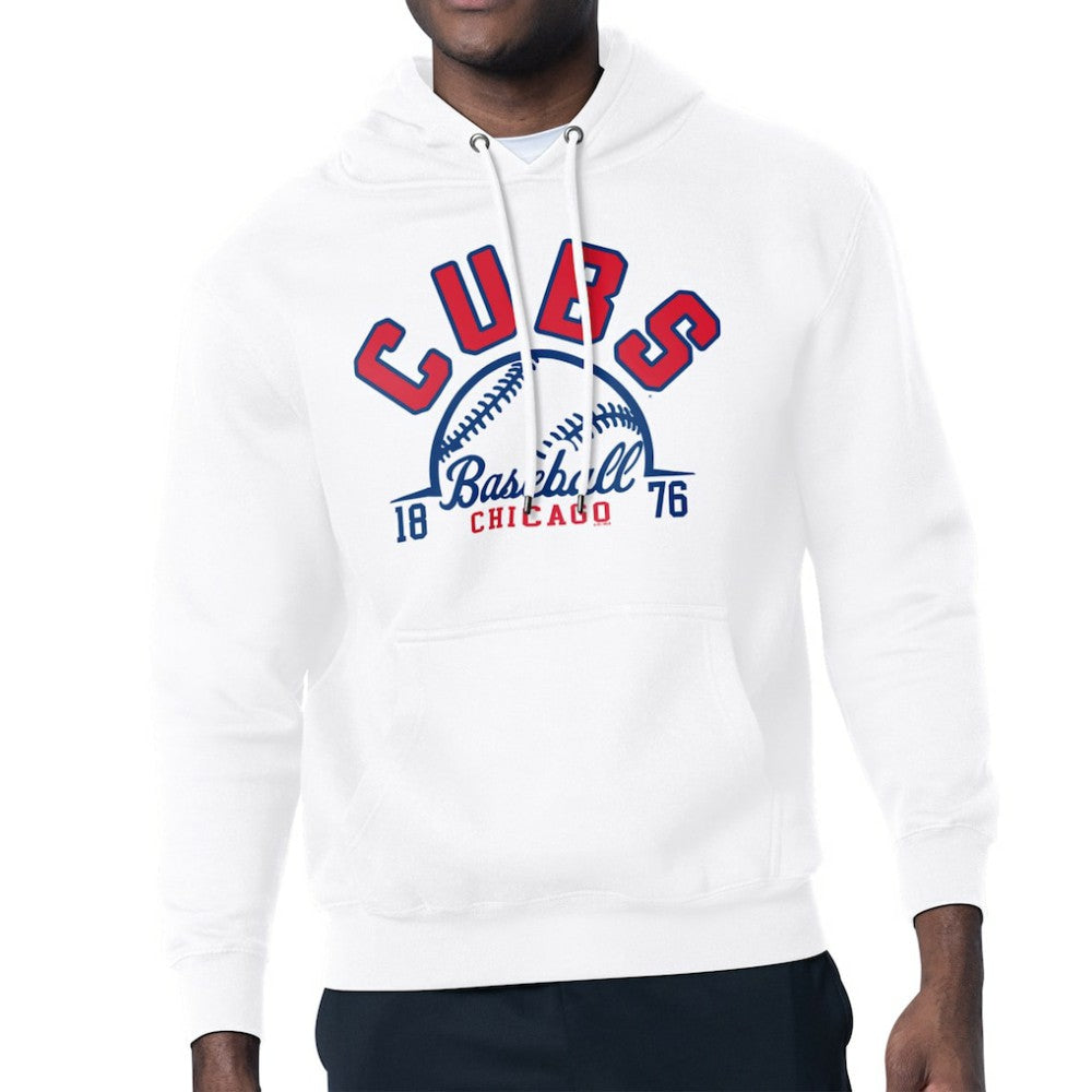 Chicago Cubs Starter Half Ball Team Graphic Pullover Hoodie - MLB Hoodies