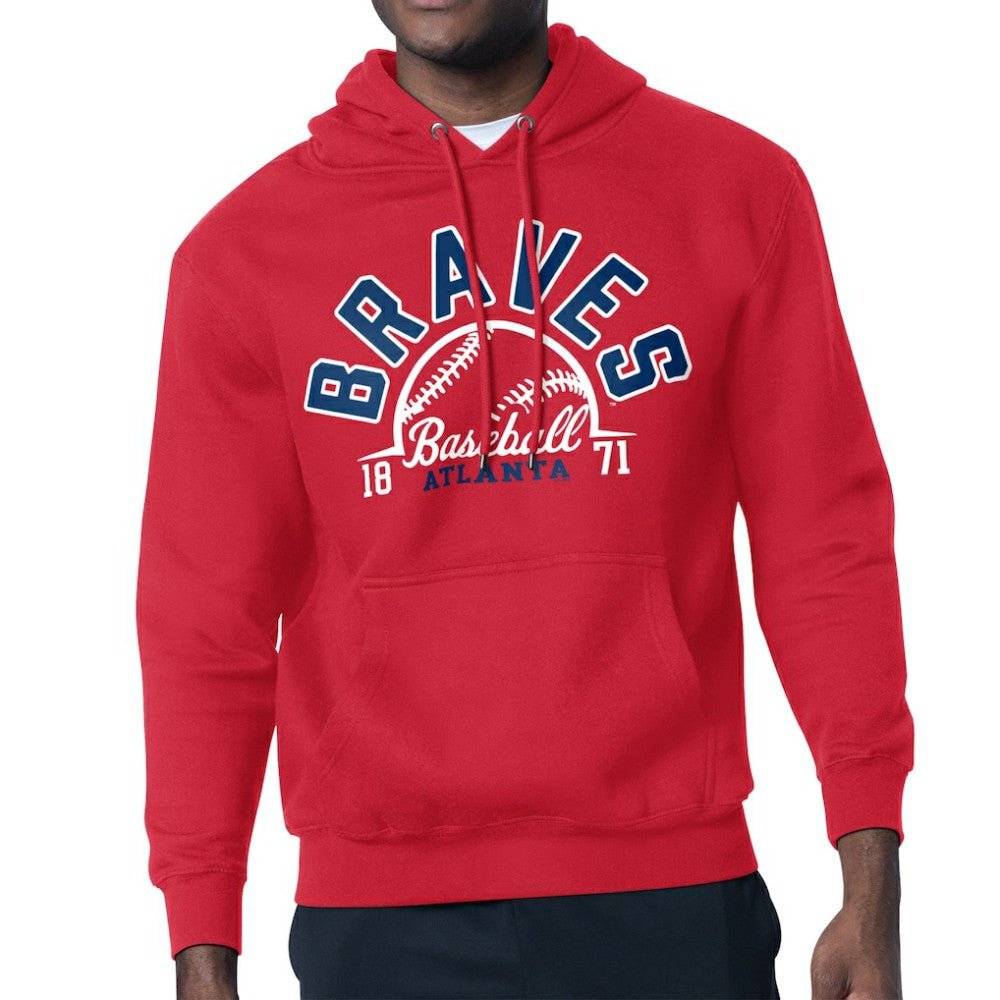 Atlanta Braves Starter Half Ball Team Graphic Pullover Hoodie - MLB Hoodies