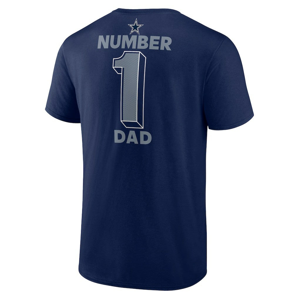 Dallas Cowboys Big & Tall Number One Dad T-Shirt | NFL Online