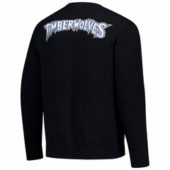 Black Minnesota Timberwolves The Wild Collective Unisex City Edition Full-Button Cardigan | NBA