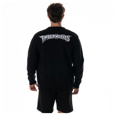 Black Minnesota Timberwolves The Wild Collective Unisex City Edition Full-Button Cardigan | NBA