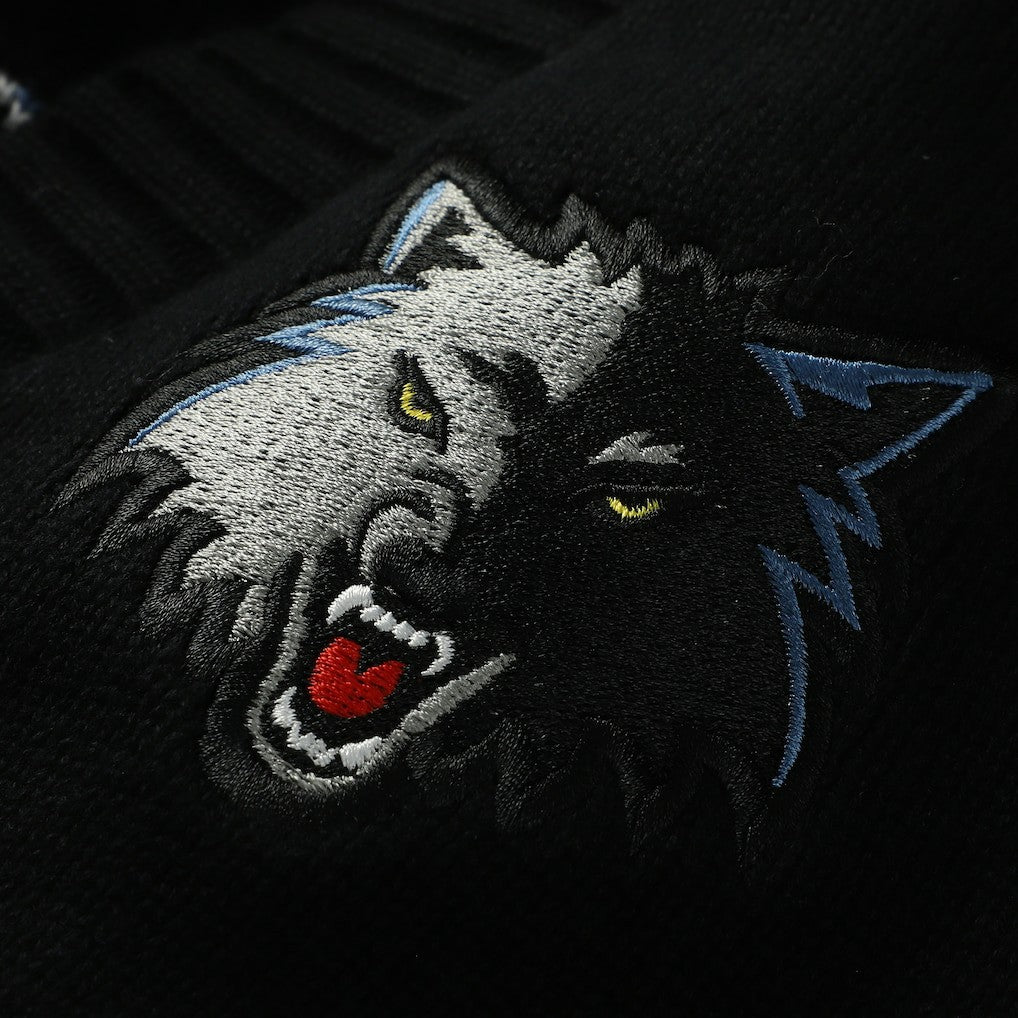 Black Minnesota Timberwolves The Wild Collective Unisex City Edition Full-Button Cardigan | NBA