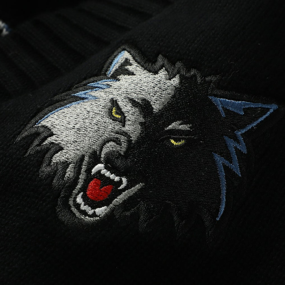 Black Minnesota Timberwolves The Wild Collective Unisex City Edition Full-Button Cardigan | NBA