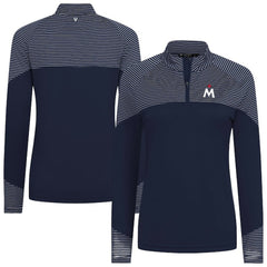Minnesota Twins Levelwear Women's Classic Stripes Insignia 2.0 Raglan Quarter-Zip Top - MLB Tops