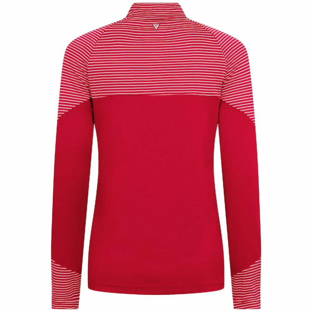St. Louis Cardinals Levelwear Women's Classic Stripes Insignia 2.0 Raglan Quarter-Zip Top - MLB Tops