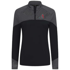 Arizona Diamondbacks Levelwear Women's Classic Stripes Insignia 2.0 Raglan Quarter-Zip Top - MLB Tops
